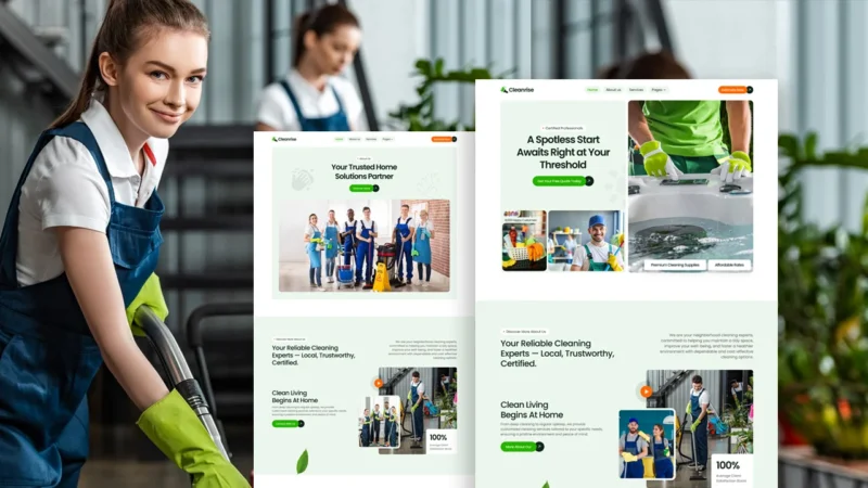 Cleanrise – Professional Cleaning Service Elementor Template Kit